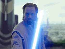 Obi Wan Training Anakin To Use Lightsaber GIF