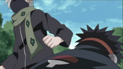 Obito And Kakashi Fighting