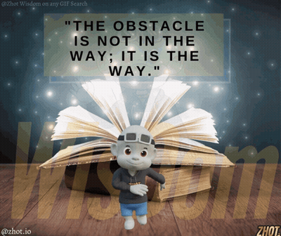 Obstacle Is Not In The Way, It Is The Way GIF