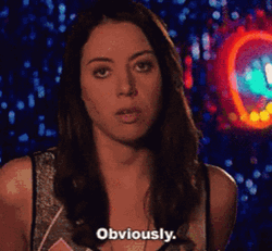 Obviously Saucy Aubrey Plaza GIF