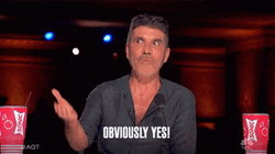 Obviously Simon Cowell  AGT GIF