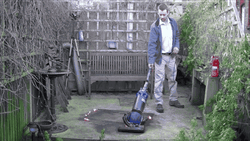 OC Guy Vacuum Dirt Suck GIF