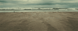 Ocean And Sand In Wind