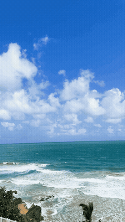Ocean Waves Crashing On Shore GIF