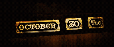 October 31 Sign With Pumpkin GIF