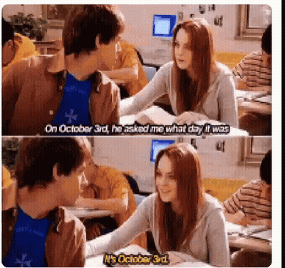 October 3Rd He Asked Me What Day It Was GIF