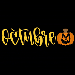 October Aesthetic Halloween Vector Art GIF