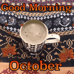 October Autumn Cozy Morning Coffee GIF