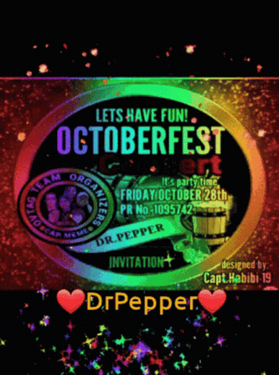 Octoberfest Flyer With Rainbow Background GIF