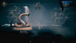 Octopath Traveler Blazing Snake GIF