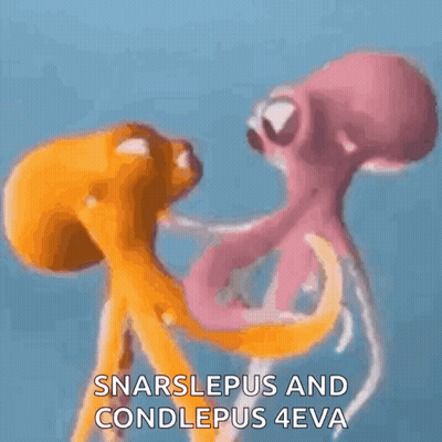 Octopus Drawing On Pink Background GIF