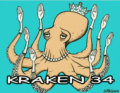 Octopus With Crown Saying Kraken 34 GIF