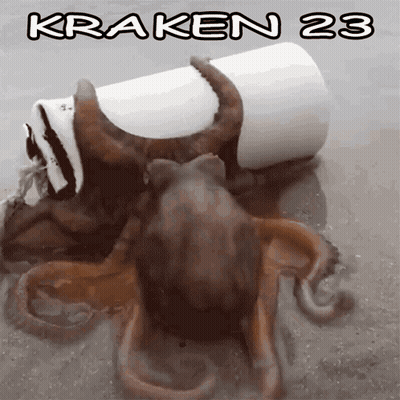 Octopus With Number 23 GIF