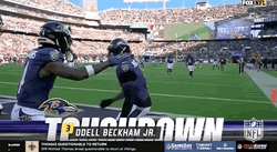 Odell Beckham Jr  And Teammate Posed After Scoring GIF