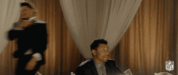 Odell Beckham Jr Fell Off Onto The Table GIF