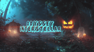 Odyssey Interstellar Poster With Pumpkins And Graves GIF