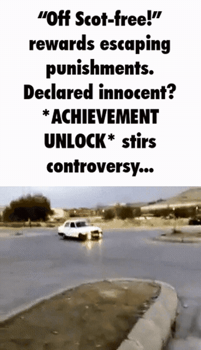 Off Scot-Free Poster Escaping Punishment GIF