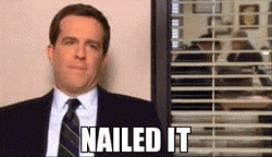 Office Andy Bernard Nailed It GIF
