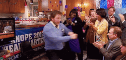 Office Celebration Chris Pratt GIF