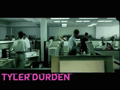 Office Screenshot With Name Tyler Durden GIF