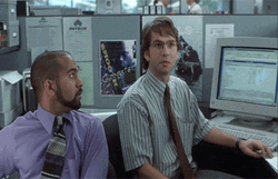 Office Space Milton's Friends Commenting That Was Easy GIF