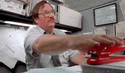 Office Stapler When I Work With Retards GIF