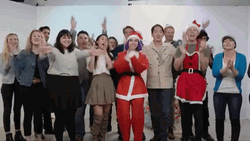 Officemates Work Party For The Holidays GIF