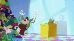 Oggy And The Cockroaches Jack Doing Laundry GIF