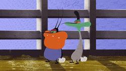 Oggy And The Dancing Cockroach GIF