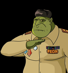Ogre Peon Warcraft 3 Salute Meme GIF