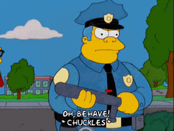 Oh Behave Passive Reaction Chuckling The Simpsons GIF