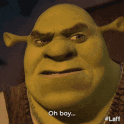 Oh Boy Shrek Problematic Worried GIF