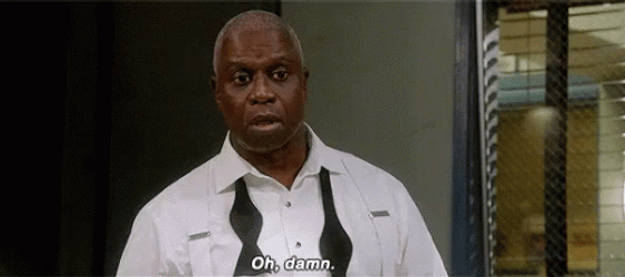 Oh Damn Captain Ray Holt Brooklyn 99 GIF