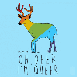 Oh Deer I'm Queer GIF