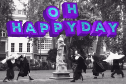 Oh Happy Day Colored Moving Text GIF