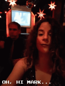 Oh Hi Mark By Curly Woman GIF