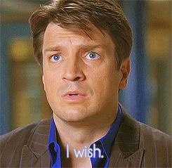 Oh I Wish Nathan Fillion GIF