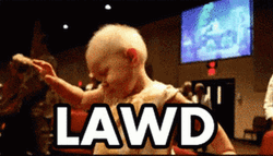 Oh Lawd Kid Raising Hand Praying GIF