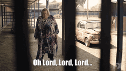 Oh Lord She Really Shocked GIF