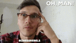 Oh Man Frustrated Finger Gun GIF