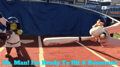 Oh Man Ready To Hit Homerun With Baseball Bat GIF