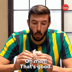 Oh Man That's Good Athlete Enjoying Food GIF