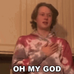 Oh My God Guy Overwhelmed Holding His Chest GIF
