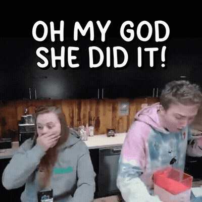 Oh My God She Did It GIF