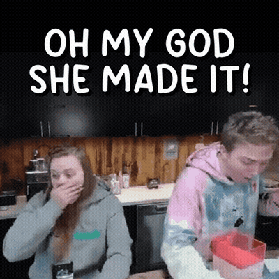Oh My God She Made It GIF