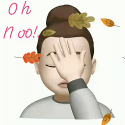 Oh No Falling Leaves GIF