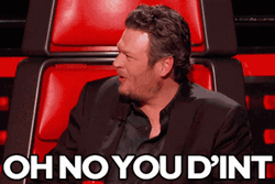 Oh No You Didn't Blake Shelton GIF