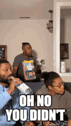 Oh No You Didn't Girl And Guy Drinking GIF
