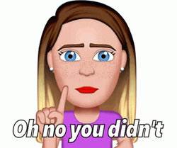 Oh No You Didn't Sassy Girl Animation GIF