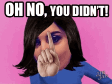 Oh No You Didn't Sassy Girl Shaking Head GIF